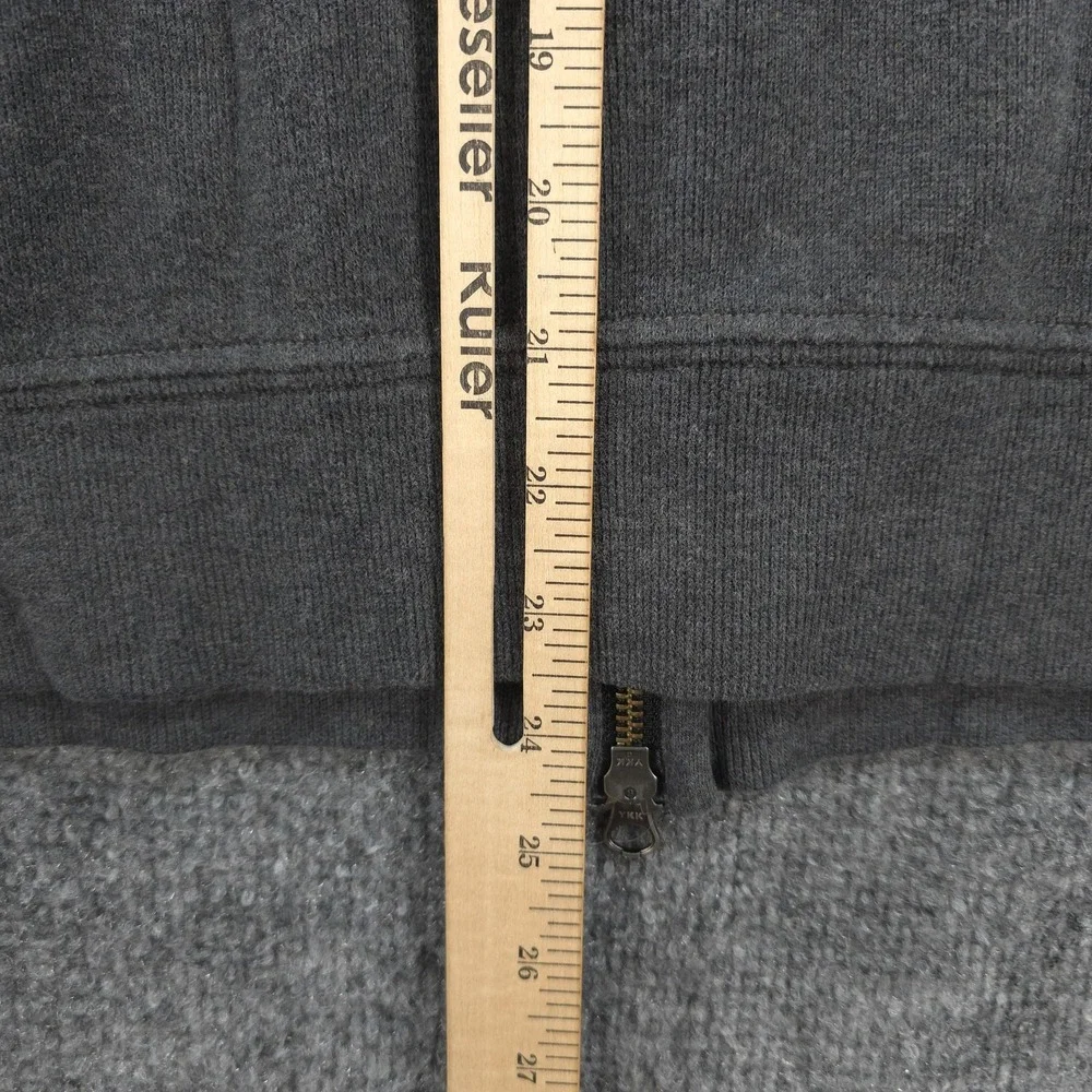 Vintage Polo Ralph Lauren Hoodie Mens M Gray Zip Fleece Sweatshirt Pony Logo